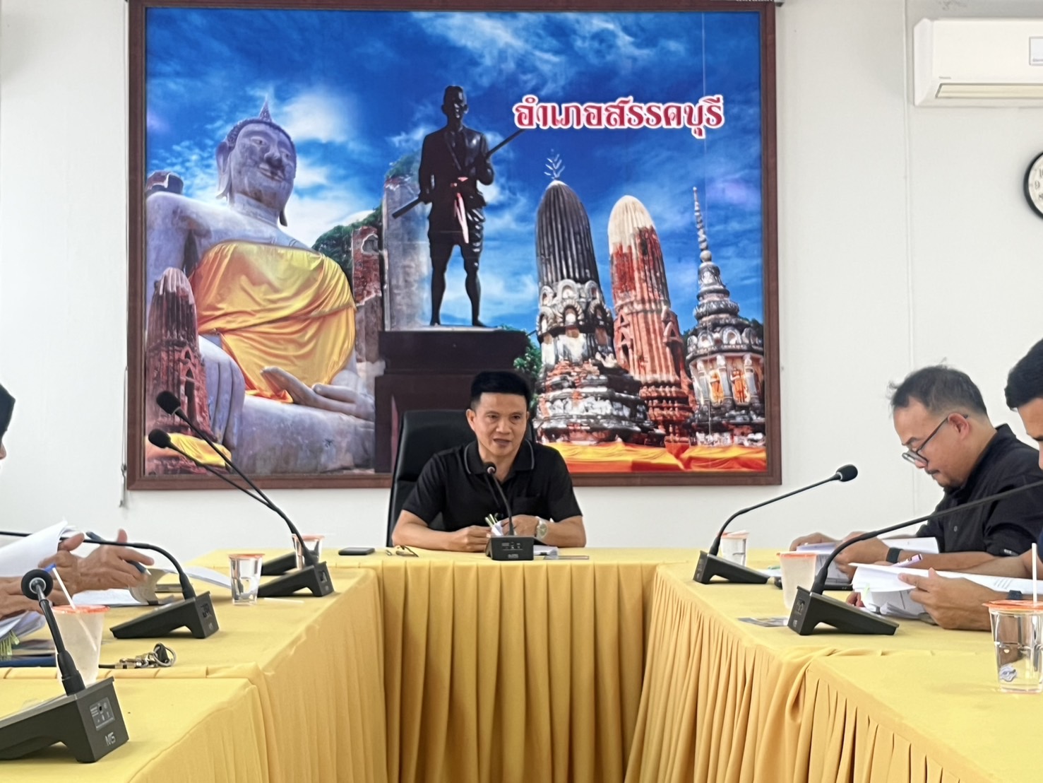 🎗️สพอ.สรรคบุรี เข้าร่วมประชุมคณะกรรมการให้ความช่วยเหลือผู้ประสบภัยพิบัติอำเภอสรรคบุรี (ก.ช.ภ.อ.สรรคบุรี) 🌊