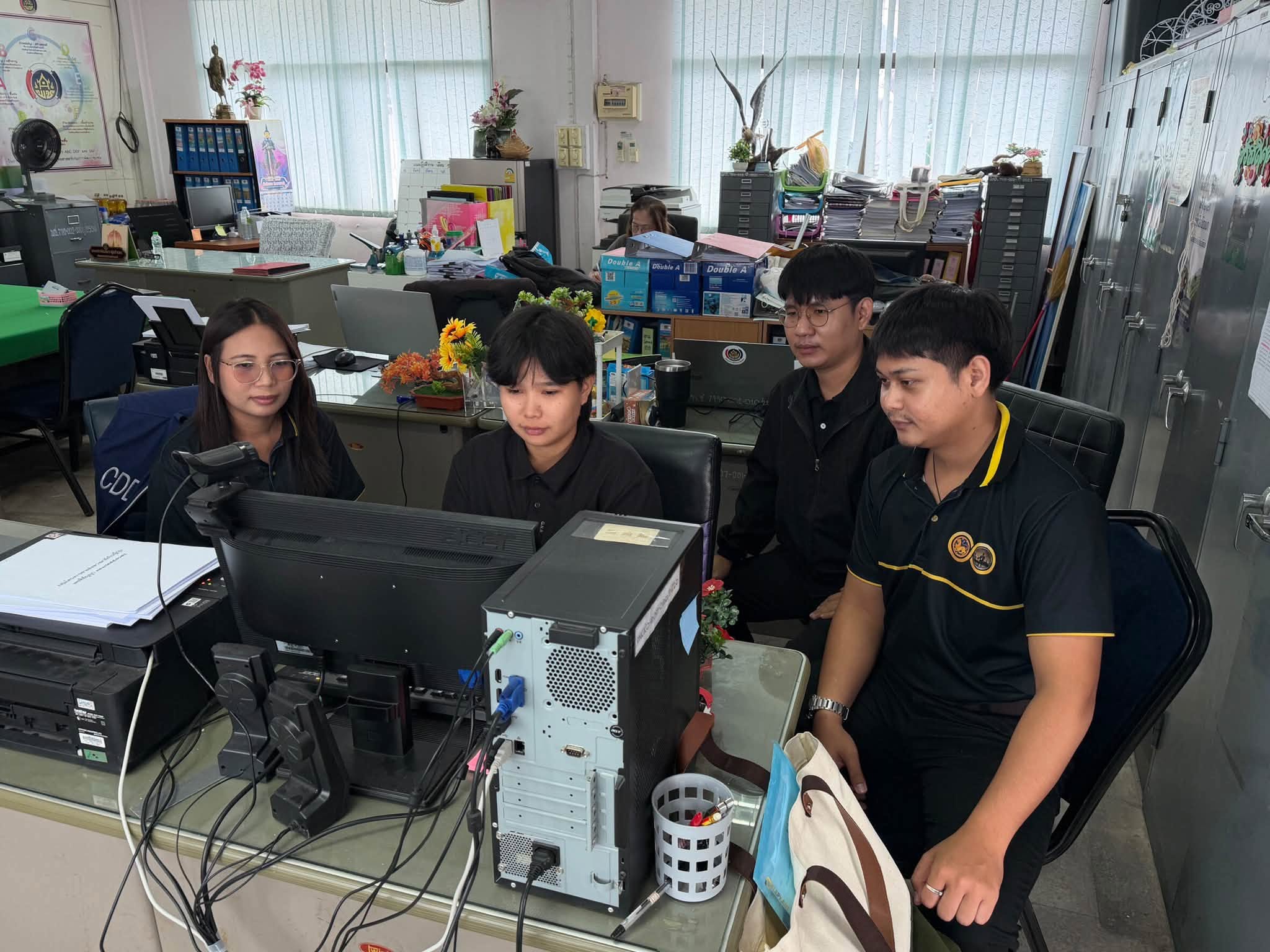 📣 🕊️📌พช.สรรคบุรี ร่วมอบรม รับฟังการถ่ายทอดองค์ความรู้ด้านการตระหนักรู้ภัยคุกคามทางด้านไซเบอร์
