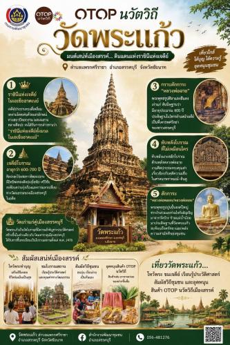 ✨ OTOP นวัตวิถี วัดพระแก้ว… มนต์เสน่ห์เมืองสรรค์ ดินแดนแห่งราชินีแห่งเจดีย์ ✨
